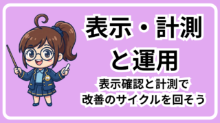 表示・計測と運用